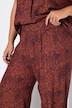 Palazzohose, wide Legs, Croco-Print