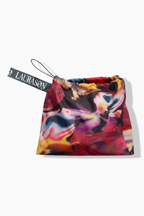 Functionele regencape, unisex, print, capuchon