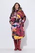 Functionele regencape, unisex, print, capuchon