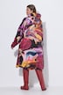 Functionele regencape, unisex, print, capuchon