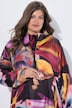 Functionele regencape, unisex, print, capuchon