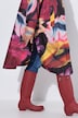 Functionele regencape, unisex, print, capuchon
