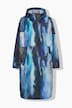 Functionele regencape, unisex, print, capuchon