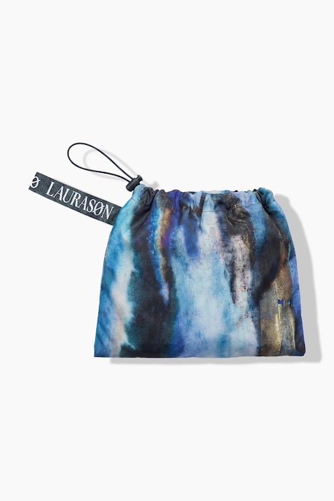 Functionele regencape, unisex, print, capuchon