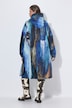 Functionele regencape, unisex, print, capuchon