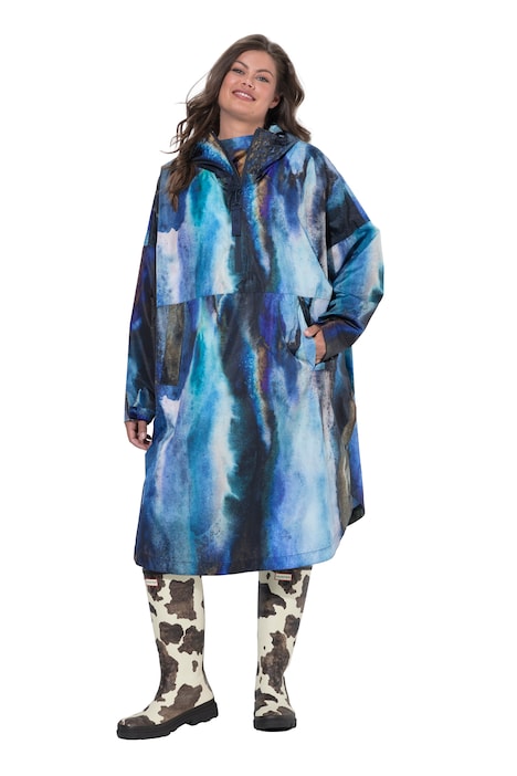 Funkční pláštěnka, unisex, potisk, kapuce