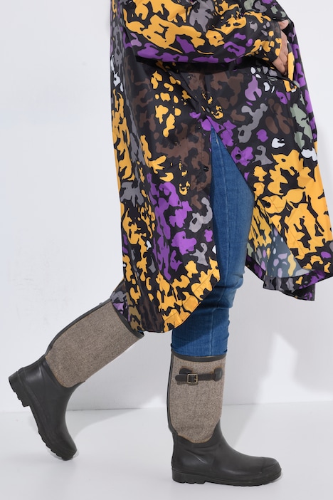 Poncho de pluie technique, modèle unisexe, capuche et logo poitrine
