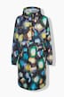 Functionele regencape, unisex, print, capuchon