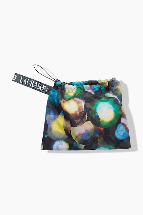 Functionele regencape, unisex, print, capuchon