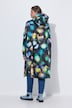 Functionele regencape, unisex, print, capuchon