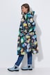 Functionele regencape, unisex, print, capuchon
