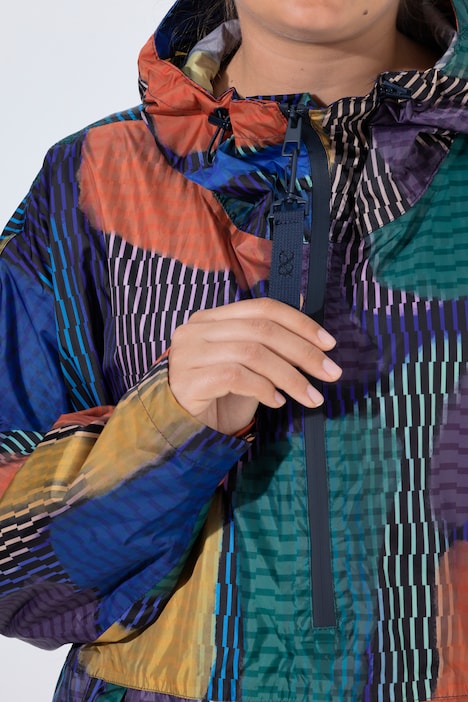 Funktions-Regencape, Unisex, Print, Kapuze