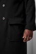 Manteau en laine mélangée, double boutonnage, col à revers - jusqu'au 8 XL