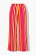 Hose, wide Legs, Musselin, Streifen