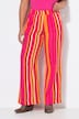Hose, wide Legs, Musselin, Streifen