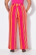 Hose, wide Legs, Musselin, Streifen