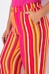 Hose, wide Legs, Musselin, Streifen