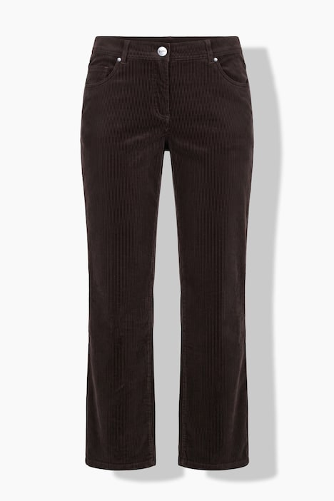 Pantalon en velours côtelé Marie, jambe large et taille confortable, coton bio