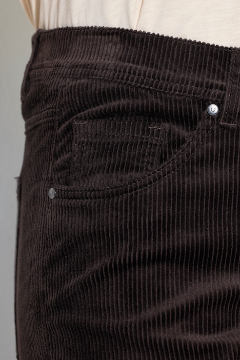 Pantalon en velours côtelé Marie, jambe large et taille confortable, coton bio