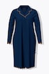 Nachthemd, Pyjama-Stil, Reverskragen, Langarm, Modalmix