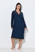 Nachthemd, Pyjama-Stil, Reverskragen, Langarm, Modalmix
