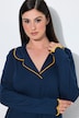Nachthemd, Pyjama-Stil, Reverskragen, Langarm, Modalmix