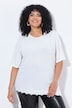 T-shirt avec dentelle, décolleté rond et manches courtes