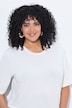 T-shirt avec dentelle, décolleté rond et manches courtes