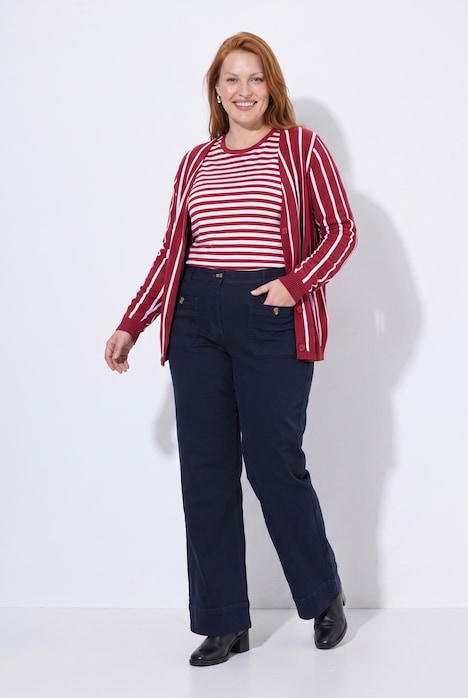 Jeans Mary, wijde pijpen, comfortabele tailleband, biologisch katoen