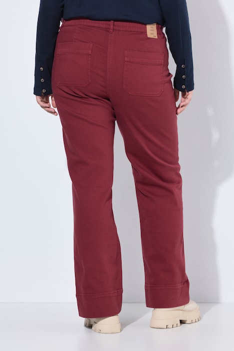 Jeans Mary, wijde pijpen, comfortabele tailleband, biologisch katoen