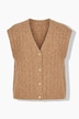Openwork Knit Sweater Vest