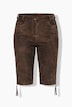 Trachten-Lederhose, Veloursleder, Stickerei