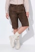 Trachten-Lederhose, Veloursleder, Stickerei