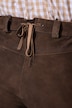Trachten-Lederhose, Veloursleder, Stickerei