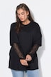 T-Shirt, Oversize Shape, Langarm mit Spitze