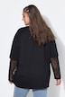 T-Shirt, Oversize Shape, Langarm mit Spitze