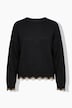 Pullover, Straight Shape, Perlennieten