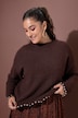 Pullover, Straight Shape, Perlennieten