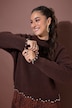 Pullover, Straight Shape, Perlennieten