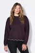 Pullover, Straight Shape, Perlennieten
