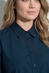 Košilová halenka z lyocellu, košilový límec, balónové rukávy