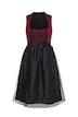 Dirndl, šněrování, krajka, hranatý výstřih, bez rukávů