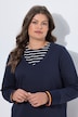 Sweatshirt, V-Ausschnitt, Langarm, Rückenprint, OEKO-TEX MIG