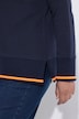 Sweatshirt, V-Ausschnitt, Langarm, Rückenprint, OEKO-TEX MIG