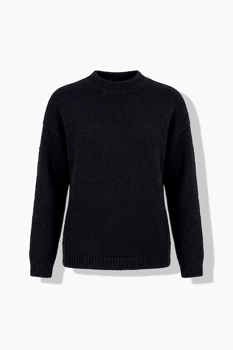 Maglione in maglia fine con collo alto e maniche lunghe
