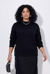 Maglione in maglia fine con collo alto e maniche lunghe