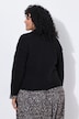 Maglione in maglia fine con collo alto e maniche lunghe