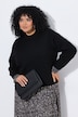 Maglione in maglia fine con collo alto e maniche lunghe
