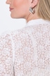 Chemisier traditionnel Dirndl en dentelle, col montant et décolleté carré, manches courtes