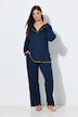 Pyjama, Zierpaspel, Reverskragen, Lanagarm, Modalmix